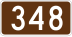 Route 348 marker