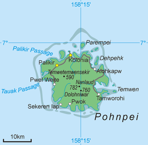 Karte von Pohnpei