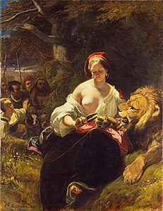 The Lion in Love by Camille Roqueplan