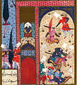 Kalender Celebi Rebellion against Suleiman the Magnificent depicted in the Süleymanname, 16th century