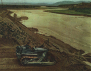 Guanting Reservoir under construction in 1952