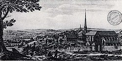 Stich der Abtei Clairvaux (18. Jahrhundert)