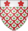 Zwei Fünfblätter im Wappen von Flavacourt