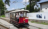 Sommerwagen 100 der Gmundner Straßenbahn (1898), ex Pöstlingbergbahn.