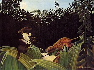 Henri Rousseau, Scout attacked by a Tiger (1904)