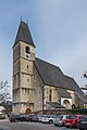 Keildach auf dem Turm der Pfarrkirche Laakirchen