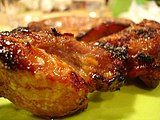 BBQ pork is a common dish in Cantonese cuisine.