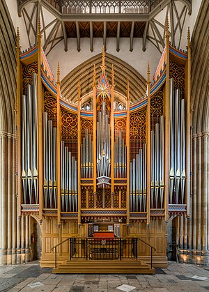 The organ of Merton College Chapel, built by Dobson Pipe Organ Builders of Lake City, Iowa, was installed in 2013.