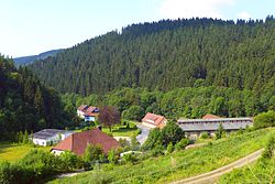 View of the village from the east