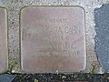 der Stolperstein für Toni Clara Cahn