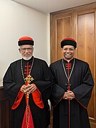 Koovakad before the consistory at Vatican alongside Cardinal George Alencherry