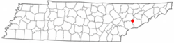 Location of Seymour, Tennessee