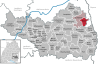 Lage der Gemeinde Wain im Landkreis Biberach