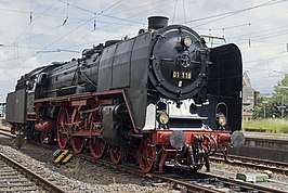 01 118 van de Historischen Eisenbahn Frankfurt