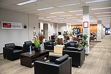 ABM College calgary student lounge area