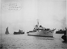 Black and white photograph of HMS Pennywort