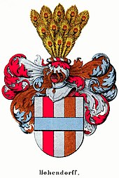 Wappen derer von Hohendorff dänischer Linie