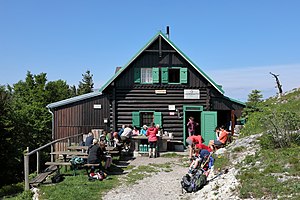 Ostansicht der Gauermannhütte