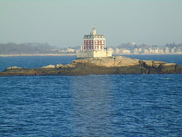 Ledge Light from Harkness Memorial State Park