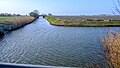 Het Noordpolderkanaal (links) en de Zijlriet (rechts)