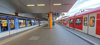 Neuperlach Süd ist der einzige Bahnhof in München mit gemeinsamen S- und U-Bahnsteig