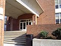 Steps to the main entrance in 2010. When the school was known as Doyle High School, it was the "A" building that arson committed on it in October 1986.