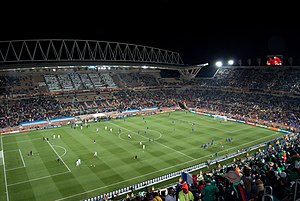 Das Stadion während der Fußball-WM 2010