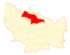 Location of San carlos commune in Ñuble Region