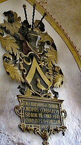 Wappenepitaph für Hermann von Dorne in der Kapelle