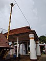 Kidangoor Subramanya Temple front side flag post