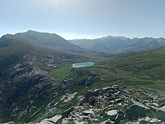 Punta Artica (left) from the west