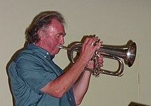 Murphy playing flugelhorn in 2002