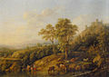 Rheinlandschaft mit Burg (1830)