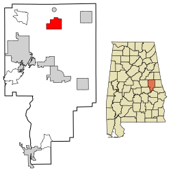 Location of New Site in Tallapoosa County, Alabama.