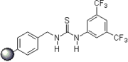 2007: Kotke/Schreiner, polystyrene-bound, recoverable and reusable thiourea derivative for organocatalytic tetrahydropyranylation of alcohols.[3]