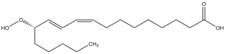 Strukturformel von 13-Hydroperoxy-9,11-octadecadiensäure