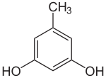 Strukturformel von Orcin