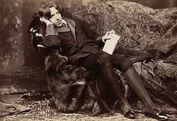 Oscar Wilde, famed Irish playwright, poet, and anarchist. c. 1882