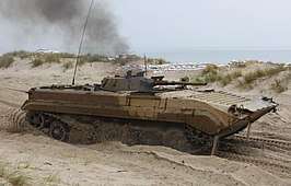 Een Poolse BMP-1 tijdens een oefening