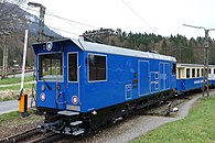 Vierachsige Umrichter-Berglokomotive 19 der Bayerischen Zugspitzbahn für 40 t Vorstelllast auf 250 ‰ (2016)[70]