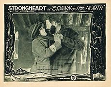 Lobby card "Alone with the man she feared": Irene Rich and Lee Shumway