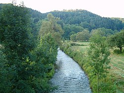 The Bröl in Hennef, just before it flows into the Sieg