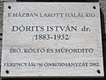 Dórits István Bakáts utca 8.