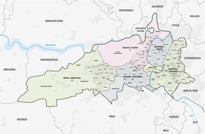 Gebräuchliche Quartiere von Bern