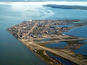 Kotzebue Sound bei der Stadt Kotzebue