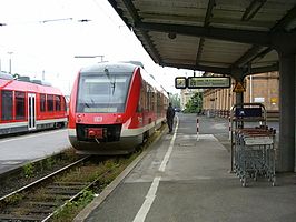 DB Regio trein op weg naar Holzminden, voor de renovatie. Nu wordt deze dienst gereden door NordWestBahn