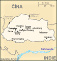 Mapa Bhútánu.PNG čeština