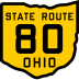 State Route 80 marker