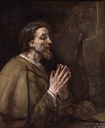 Painting of Saint James the Elder by Rembrandt