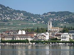 Vevey'de Cenevre Gölü